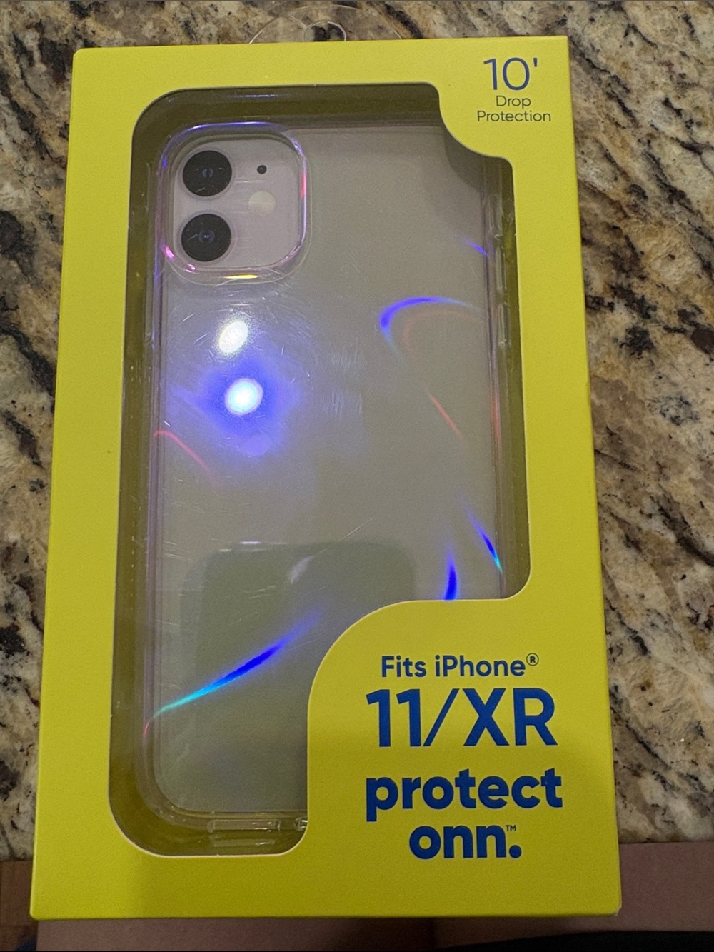 On Running Iridescent Clear Phone Case with Subtle Rainbow Sheen - Clear